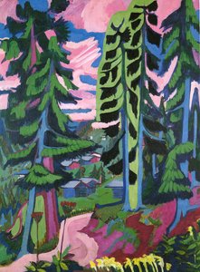 Wildboden, foresta di montagna da Ernst Ludwig Kirchner